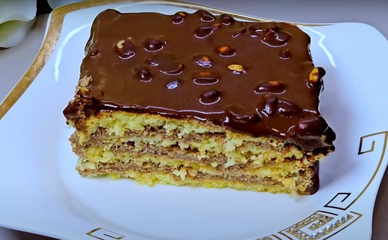 Нежный и вкусный торт с заварным кремом. Научила всех подруг готовить такую вкусняшку