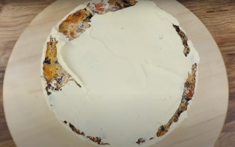 Домашний сметанный торт с курагой и черносливом. Вкусный, нежный и питательный